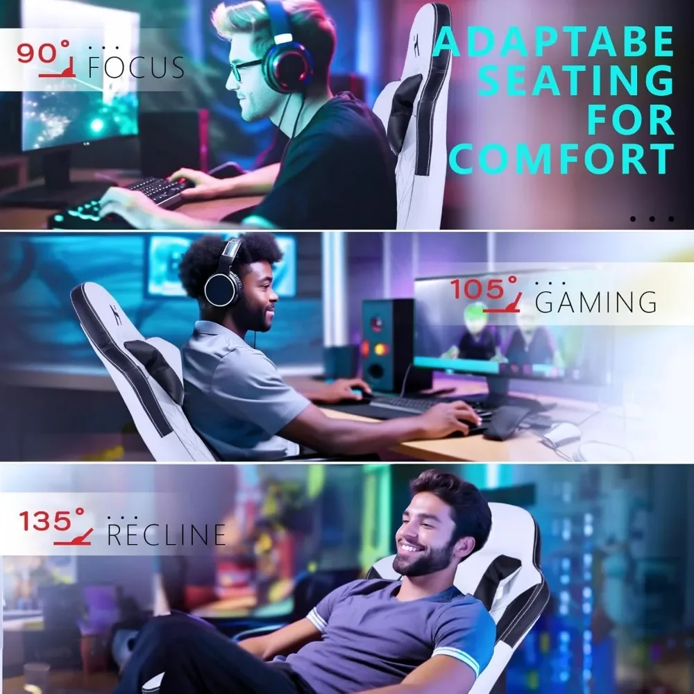 Ergonomic Gaming Chair with Lumbar Support and Headrest 3 | PricZone Ergonomic Gaming Chair with Lumbar Support and Headrest 3 | PricZone