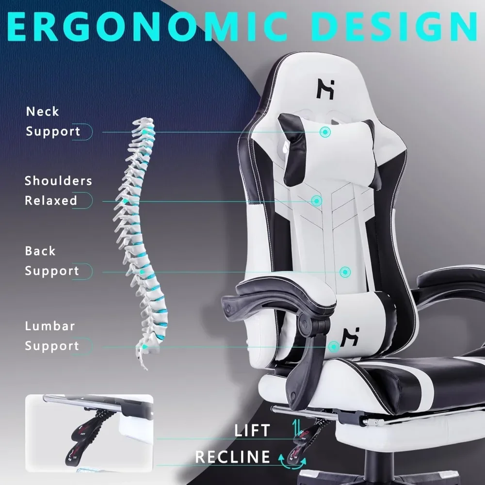 Ergonomic Gaming Chair with Lumbar Support and Headrest 5 | PricZone Ergonomic Gaming Chair with Lumbar Support and Headrest 5 | PricZone