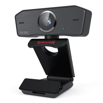 Redragon GW800 1080P Webcam with Dual Microphone & 360 Rotation 1