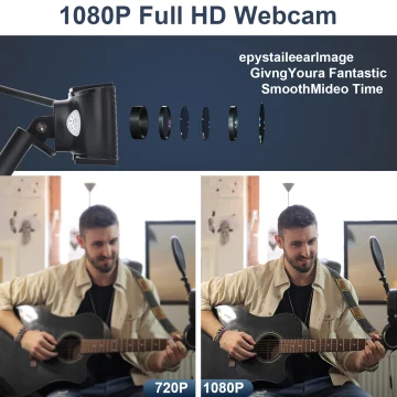 HD Webcam with Mic for Video Calls  Streaming 1080P 2 | PricZone