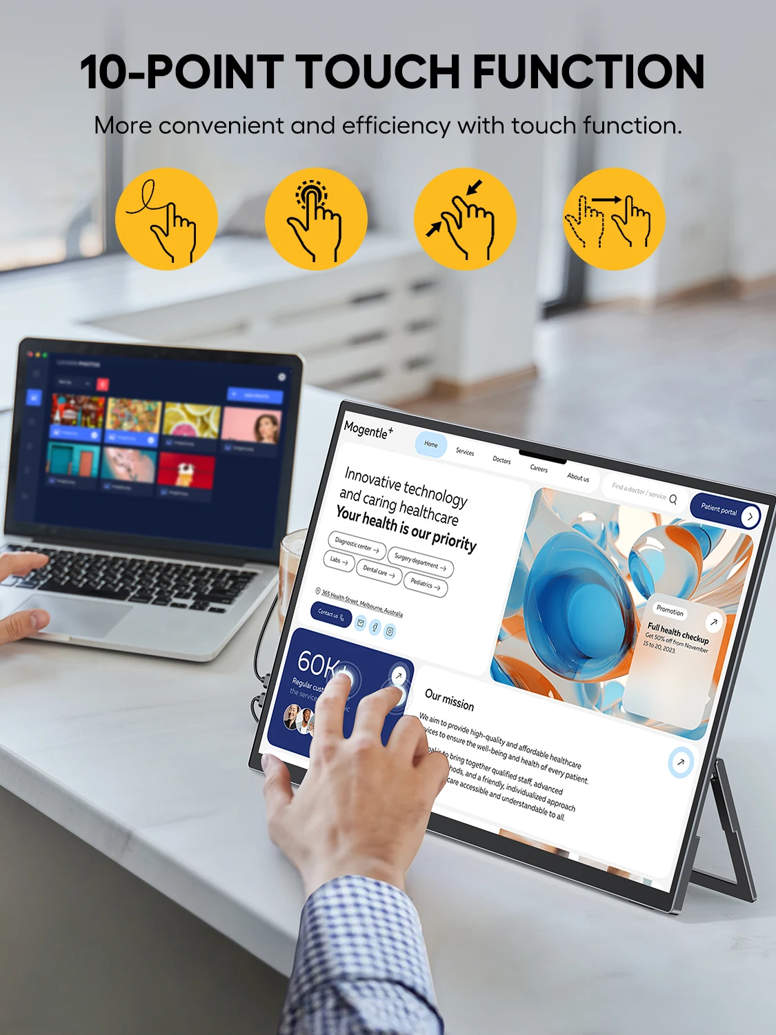 UPERFECT 185Inch 120Hz Portable Touchscreen Monitor 2 | PricZone UPERFECT 185 Inch 120Hz Portable Touchscreen Monitor 2 | PricZone