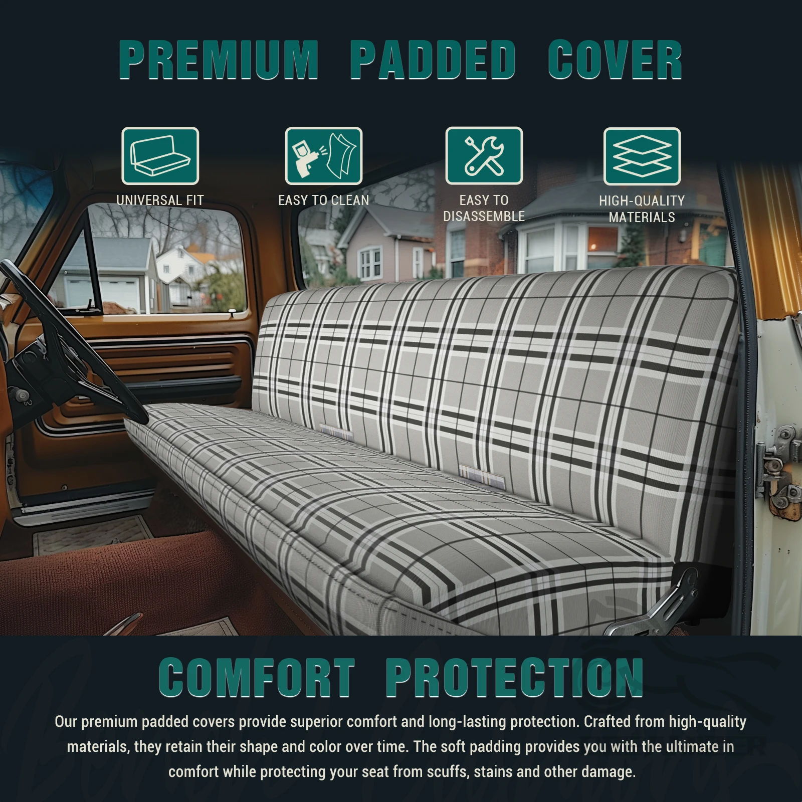 Navy Universal Car Seat Cover Durable OnePiece 1 | PricZone Navy Universal Car Seat Cover Durable One Piece 1 | PricZone