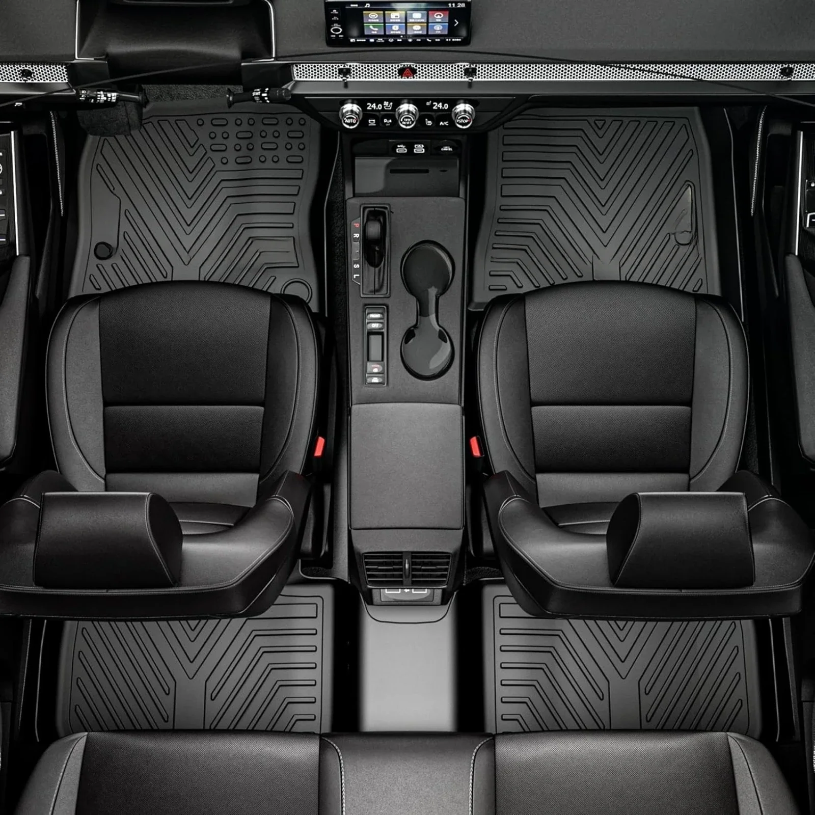 AllWeather Floor Mats for Honda Pilot 78 Passenger 5 | PricZone All Weather Floor Mats for Honda Pilot 78 Passenger 5 | PricZone