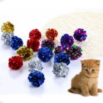 Colorful Crinkle Mylar Balls Cat Toys   Fun Play 2 | PricZone