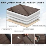 Universal Car Seat Covers Full Set   Waterproof Leather 6 | PricZone