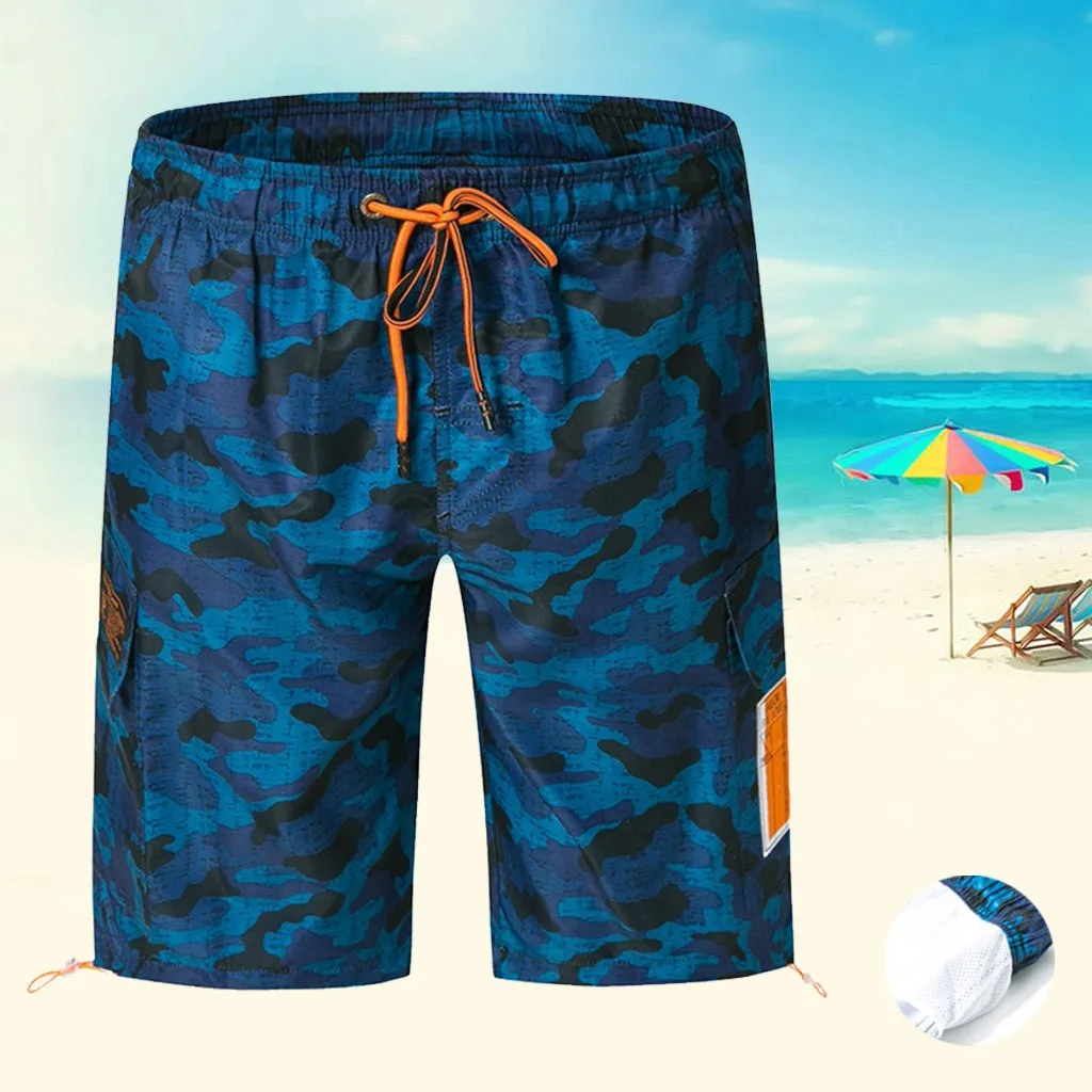 Quick Dry Plus Size Camouflage Beach Shorts for Men 3 | PricZone Quick Dry Plus Size Camouflage Beach Shorts for Men 3 | PricZone