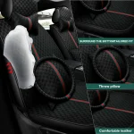 Universal PU Leather Car Seat Covers   5 Seats Anti Scratch 2 | PricZone