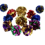 Colorful Crinkle Mylar Balls Cat Toys   Fun Play 5 | PricZone