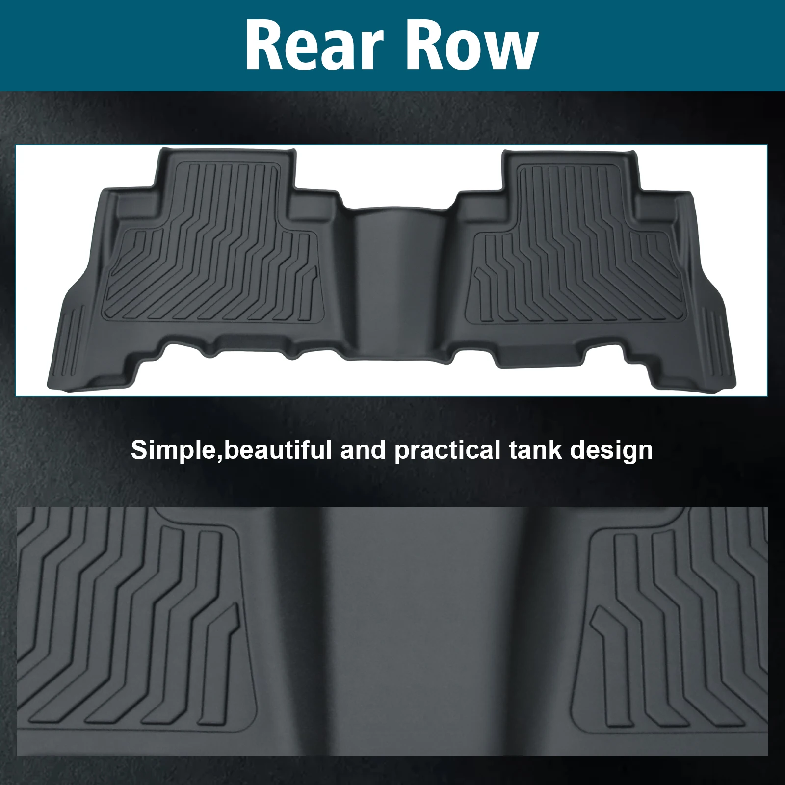 TPE Rubber Floor Mats for Toyota Tacoma Double Cab 5 | PricZone TPE Rubber Floor Mats for Toyota Tacoma Double Cab 5 | PricZone