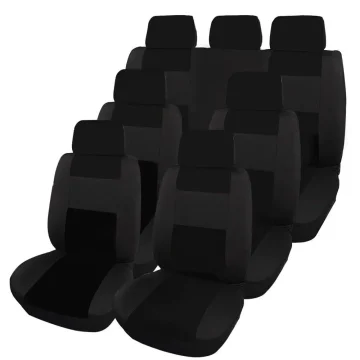 Auto 3 Row Car Seat Covers for SUV VAN Truck   Black 1 | PricZone