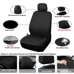 Auto 3 Row Car Seat Covers for SUV VAN Truck   Black 6 | PricZone