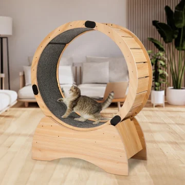 Cat Exercise Wheel with Carpeted Runway Fun Treadmill for Cats 1 | PricZone Cat Exercise Wheel with Carpeted Runway Fun Treadmill for Cats 1 | PricZone