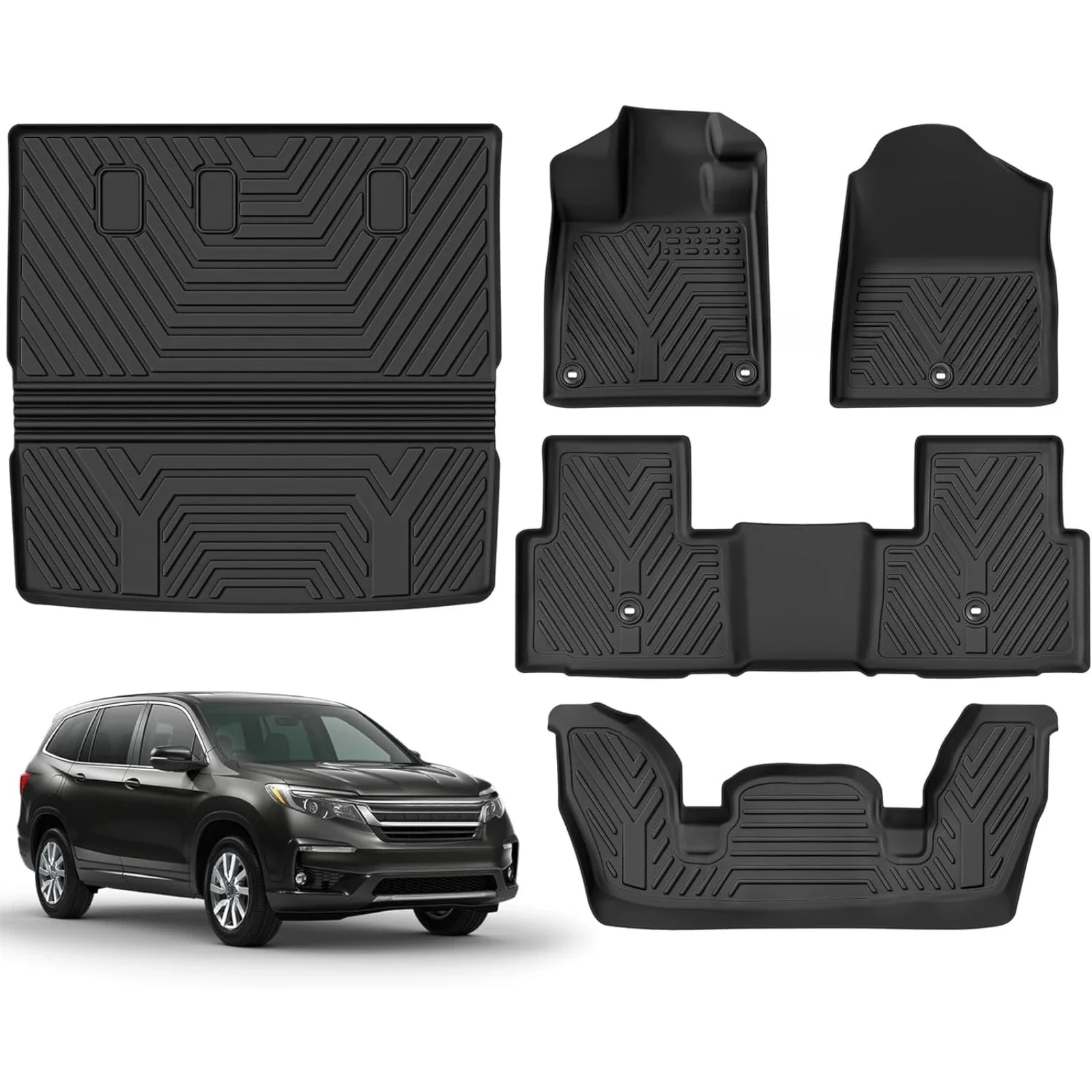 AllWeather Floor Mats for Honda Pilot 78 Passenger 1 | PricZone All Weather Floor Mats for Honda Pilot 78 Passenger 1 | PricZone