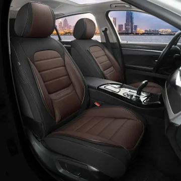 Universal Car Seat Covers Full Set   Waterproof Leather 1 | PricZone