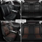Universal Car Seat Covers Full Set   Waterproof Leather 5 | PricZone