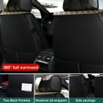 Universal PU Leather Car Seat Covers   5 Seats Anti Scratch 5 | PricZone