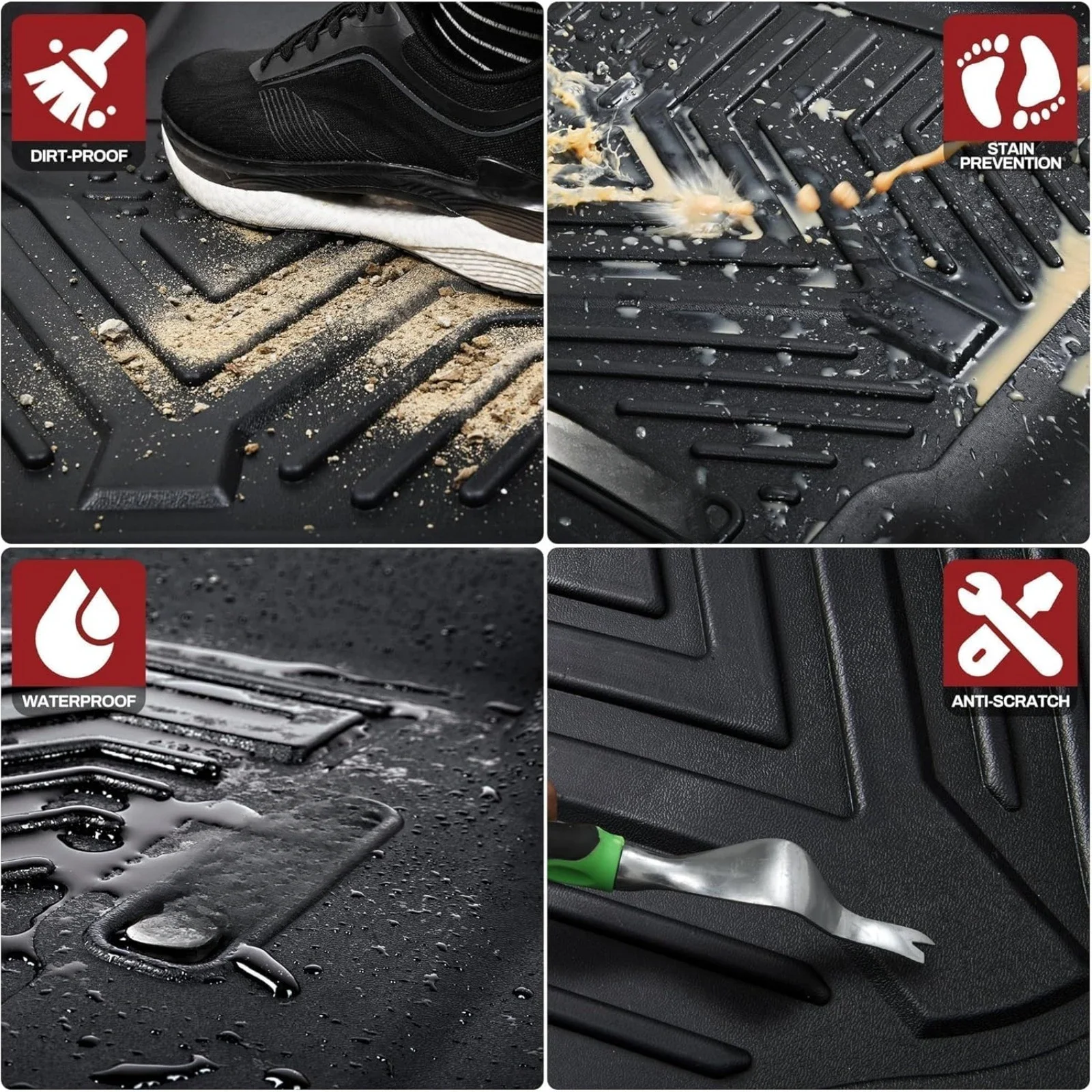 AllWeather Floor Mats for Honda Pilot 78 Passenger 3 | PricZone All Weather Floor Mats for Honda Pilot 78 Passenger 3 | PricZone