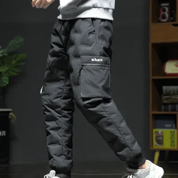 White Duck Down Winter Jogger Pants 1 | PricZone