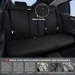 Auto 3 Row Car Seat Covers for SUV VAN Truck   Black 4 | PricZone