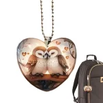 Owl Car Mirror Charm   Valentine Gift for Loved Ones 1 | PricZone