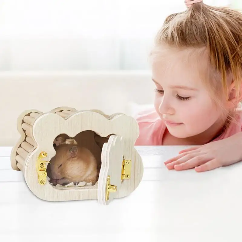 Tiny Hamster Wooden Cloud House for Small Pets 4 | PricZone Tiny Hamster Wooden Cloud House for Small Pets 4 | PricZone