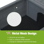 US Turtle House Wooden Turtle Habitat Shell Indoor Reptile Cage for Animals  6 | PricZone