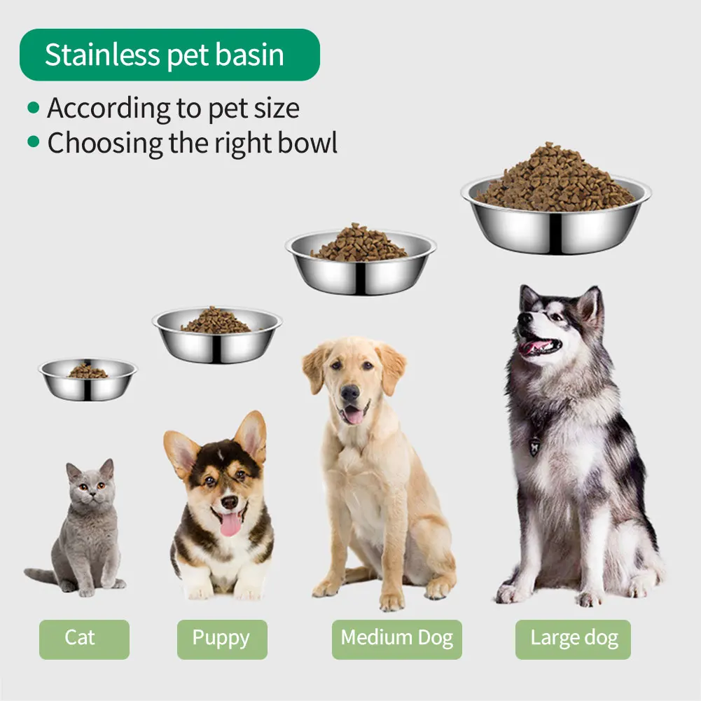 Durable Stainless Steel Dog Bowl for Feeding and Water 4 | PricZone Durable Stainless Steel Dog Bowl for Feeding and Water 4 | PricZone