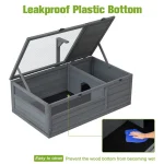 US Turtle House Wooden Turtle Habitat Shell Indoor Reptile Cage for Animals  5 | PricZone