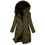 Womens Mid Length Hooded Down Coat   Fleece Lined 5 | PricZone