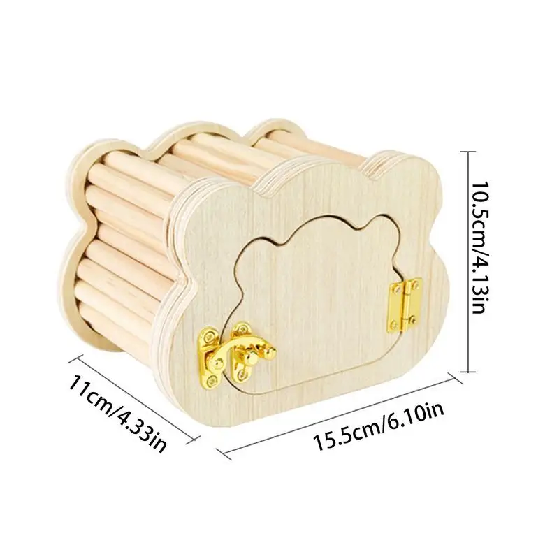 Tiny Hamster Wooden Cloud House for Small Pets 6 | PricZone Tiny Hamster Wooden Cloud House for Small Pets 6 | PricZone