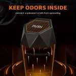 Compact Car Trash Can with Lid   2 Pack Multipurpose 5 | PricZone