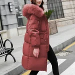 Womens Fluffy Hooded Down Jacket   Warm  Stylish 6 | PricZone