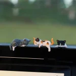 Cute Cat Dashboard Decorations   5PCS Vehicle Ornaments 2 | PricZone