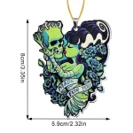 Gothic Rearview Mirror Pendant Halloween Decor 2 | PricZone Gothic Rearview Mirror Pendant Halloween Decor 2 | PricZone