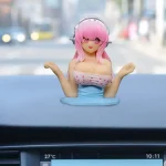 Anime Dashboard Doll   Shaking Chest Girl Car Ornament 3 | PricZone