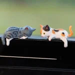 Cute Cat Dashboard Decorations   5PCS Vehicle Ornaments 5 | PricZone