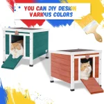 Weatherproof Outdoor Cat House   Small Animal Shelter 2 | PricZone