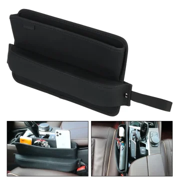 Car Seat Gap Storage Organizer with Leather Pocket 1 | PricZone