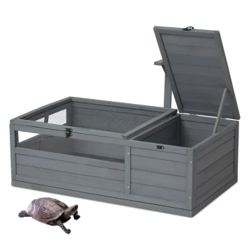 US Turtle House Wooden Turtle Habitat Shell Indoor Reptile Cage for Animals  1 | PricZone