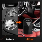 Compact Car Trash Can with Lid   2 Pack Multipurpose 6 | PricZone