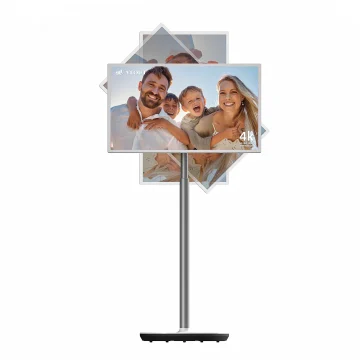 32-inch 4K Smart Portable TV on Wheels with Touch 1