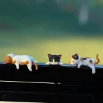 Cute Cat Dashboard Decorations   5PCS Vehicle Ornaments 4 | PricZone