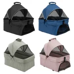 Foldable Pet Stroller with Detachable Basket and Shock Absorption 6 | PricZone Foldable Pet Stroller with Detachable Basket and Shock Absorption 6 | PricZone