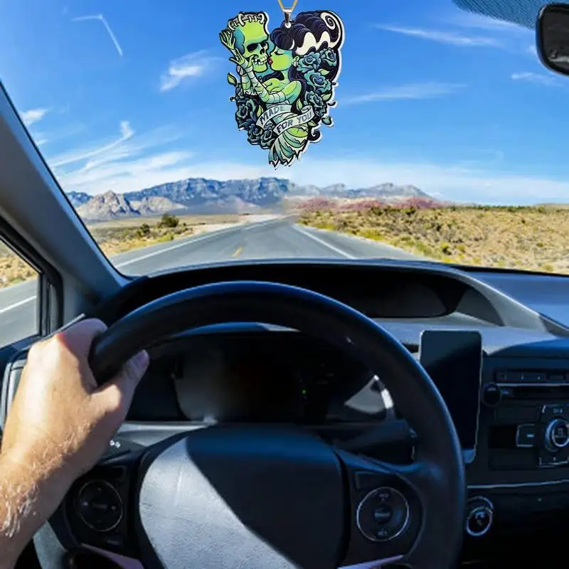 Gothic Rearview Mirror Pendant Halloween Decor 3 | PricZone Gothic Rearview Mirror Pendant Halloween Decor 3 | PricZone