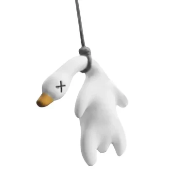 Swinging Duck Car Ornament Hanging Rear View Pendant 1