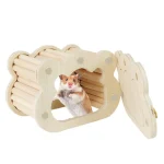 Tiny Hamster Wooden Cloud House for Small Pets 1 | PricZone Tiny Hamster Wooden Cloud House for Small Pets 1 | PricZone