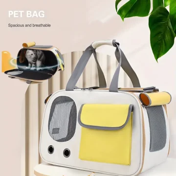 Foldable Portable Pet Carrier   Ventilated Bag for Cats  Small Pets 1 | PricZone