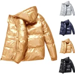 Winter Shiny Hooded Puffer Jacket   Warm  Stylish 5 | PricZone