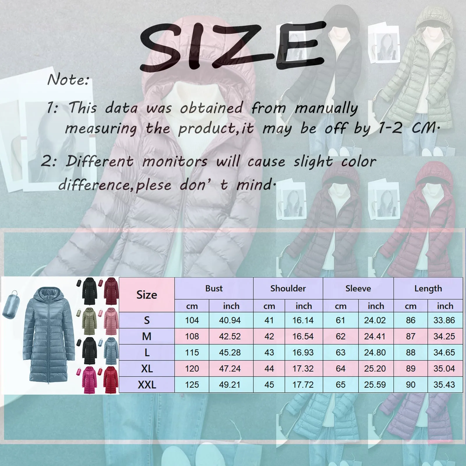 Winter Womens Korean Slim Hooded Parka Jacket 5 | PricZone Winter Womens Korean Slim Hooded Parka Jacket 5 | PricZone