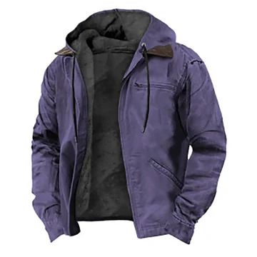Winter Hooded Wool Coat   Casual Warm Jacket 1 | PricZone